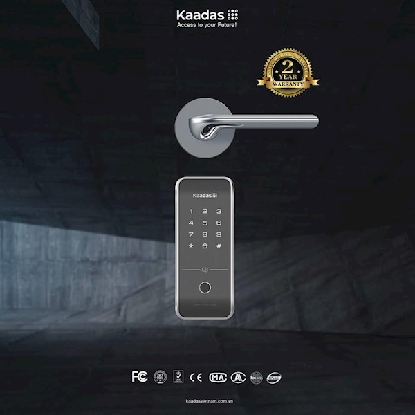 Khóa cửa cổng thẻ từ có báo động SMART RIM LOCK | Kaadas