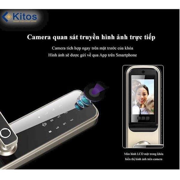 Kitos KT-X3  5 tính năng mở kết hợp chuông cửa camera giá rẻ chưa tới 7 triệu đồ...