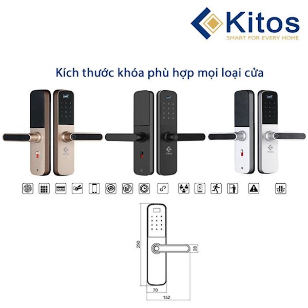 Khóa vân tay Kitos KT-G600