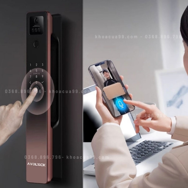 Khóa cửa vân tay Avolock AL 87FRV Face 3D