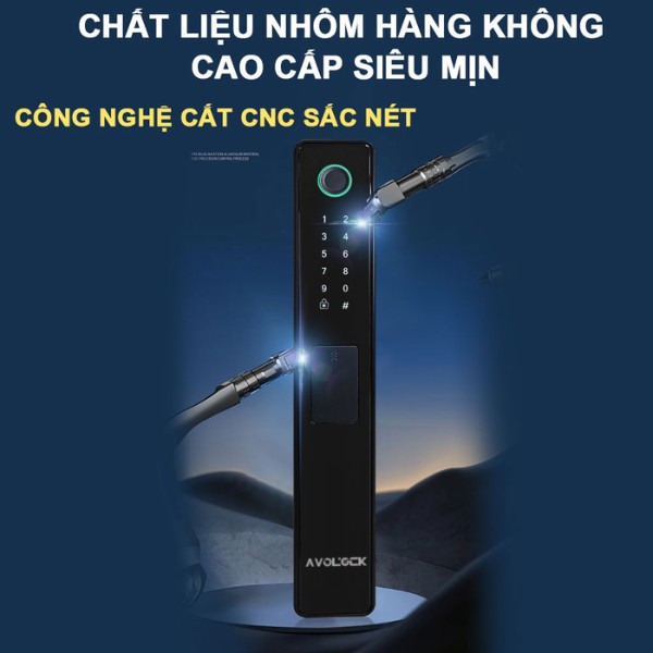 Khóa cửa nhôm vân tay Avolock AN 396