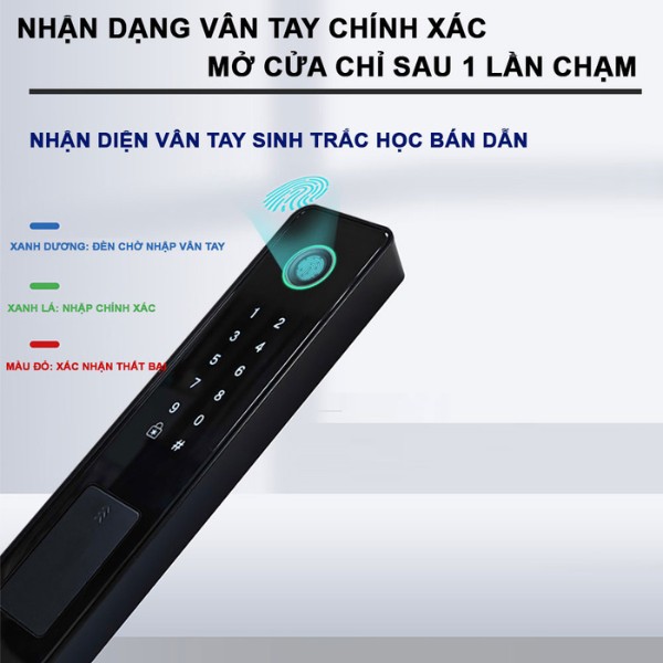 Khóa cửa nhôm vân tay Avolock AN 396