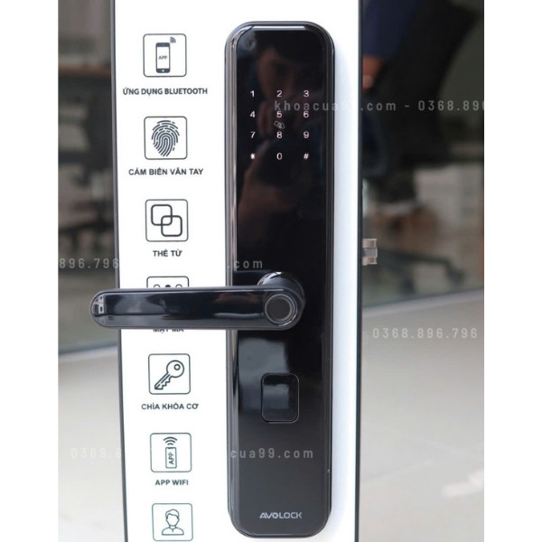 Khóa cửa vân tay Avolock AV65 app wifi