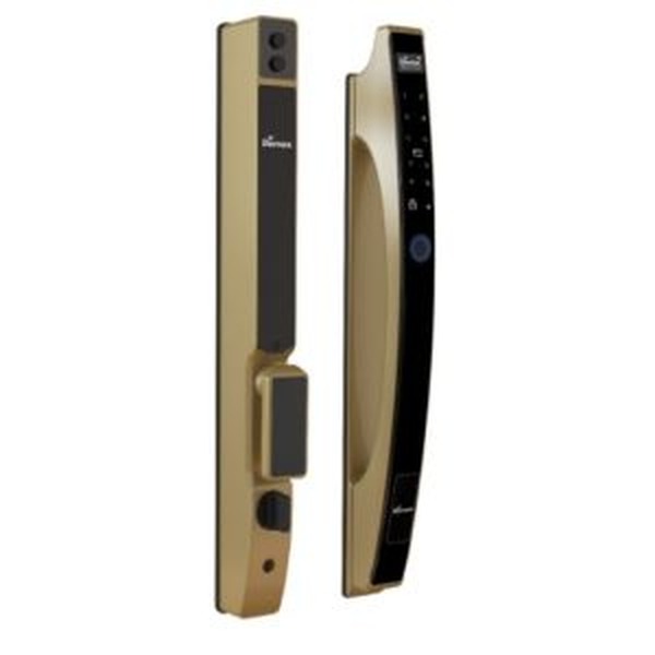 Khoá cửa vân tay thông minh có camera Demax EL-C626 đồng đỏ camera