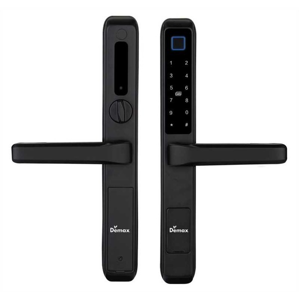 Khoá cửa vân tay chống nước IP56 Demax EL606 đen Wi-Fi