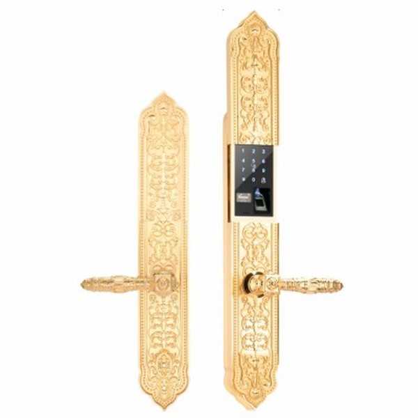 Khoá vân tay đại sảnh Demax EL8882 (đồng) - Khoá cửa vân tay Demax chính hãng giá tốt