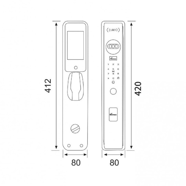 Khoá Face ID 3D Demax EL912
