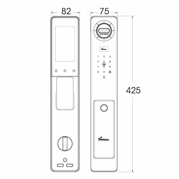 Khoá Face ID 3D Demax EL915
