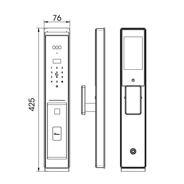 Khoá Face ID 3D Demax EL966 VF CNC