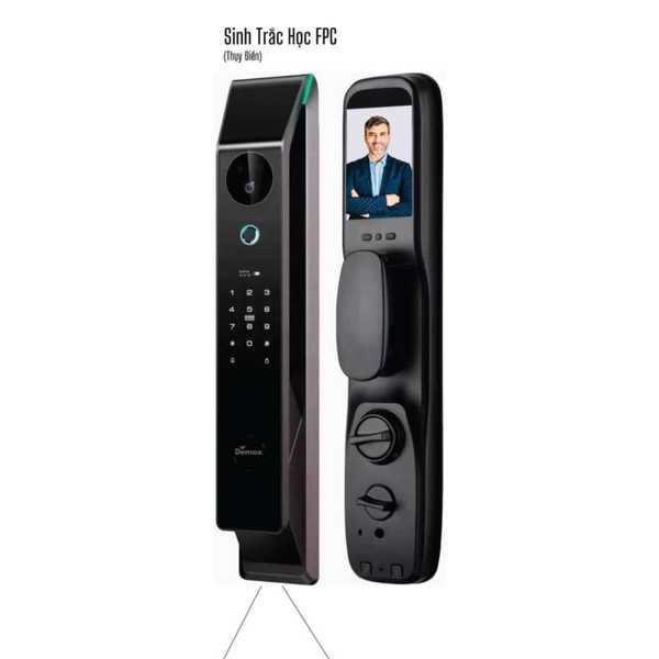Khoá cửa nhận diện khuôn mặt 3D Face ID Demax EL999.001 Face ID 3D