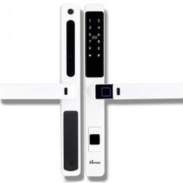 Khoá cửa vân tay cửa phòng Demax SL106 tay nắm tròn bạc
