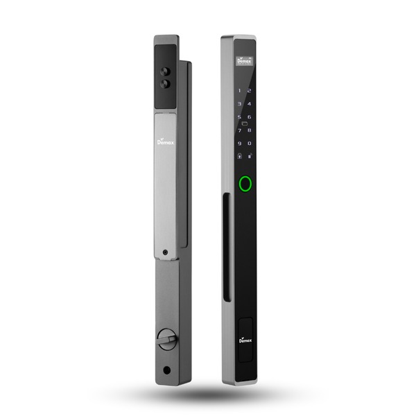 Khoá cửa vân tay chống nước IP56 Demax SL808 anh bạc CNC Wi-Fi