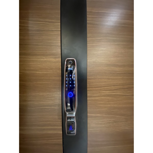 Khoá cửa nhận diện khuôn mặt 3D mở tự động Demax SL898 mocha mở tự động Face ID 3D