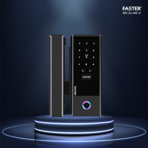 Khóa cửa kính Faster FSG02-BL