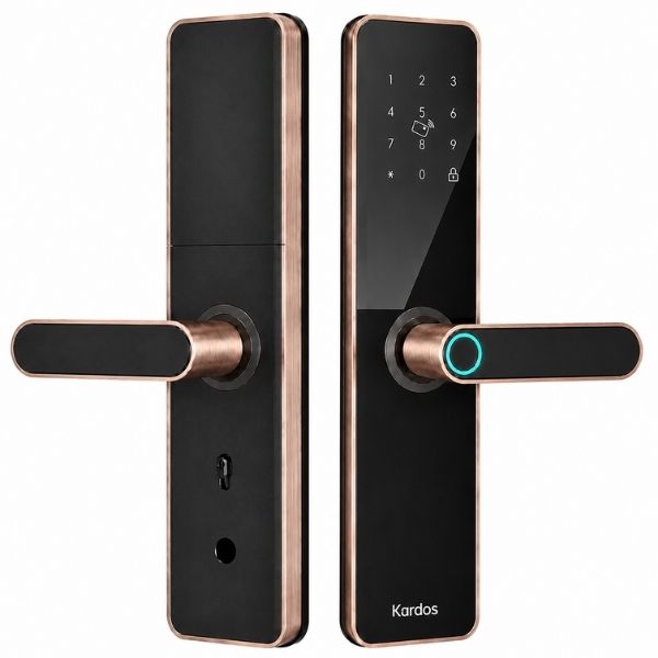 Khóa cửa vân tay Kardos SmartLock G13 Viền Đồng - bán chạy tại Khóa Cửa 99