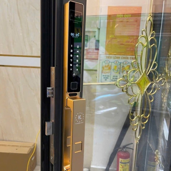 Khóa cửa nhôm Kassler KL599 CNC Gold