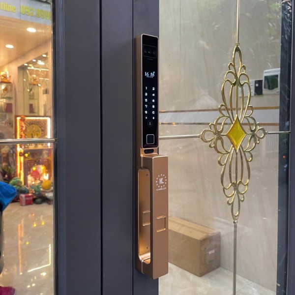 Khóa cửa nhôm Kassler KL599 CNC Gold