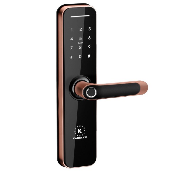 Khóa cửa vân tay Kassler KL668 App Red Bronze Màu đồng đỏ