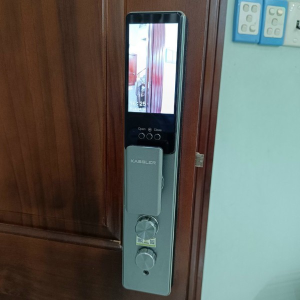 Khóa cửa vân tay Kassler KL889-CNC Face ID 3D