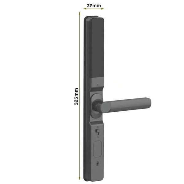 Khóa cửa nhôm Kassler KL 68 BL