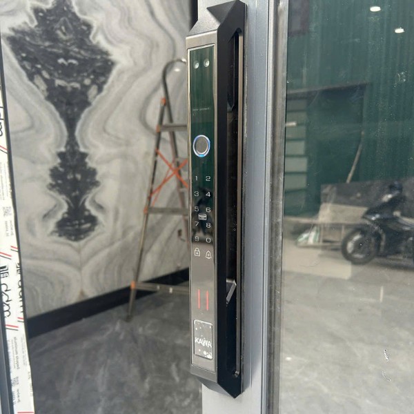 Khóa cửa nhôm vân tay Kawa KN666 Face ID chống nước
