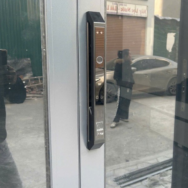 Khóa cửa nhôm vân tay Kawa KN666 Face ID chống nước
