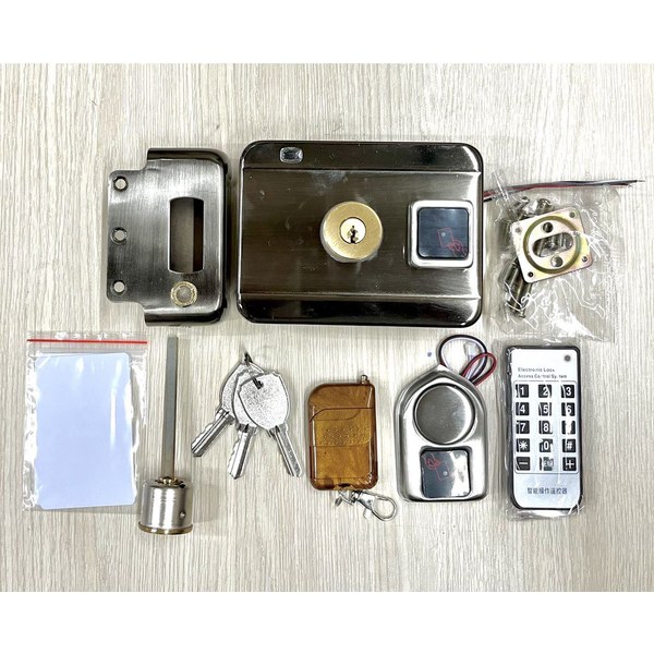 Khóa cổng TL1412 - 2 mặt thẻ từ, Remote, 5 cách mở (không cần App)