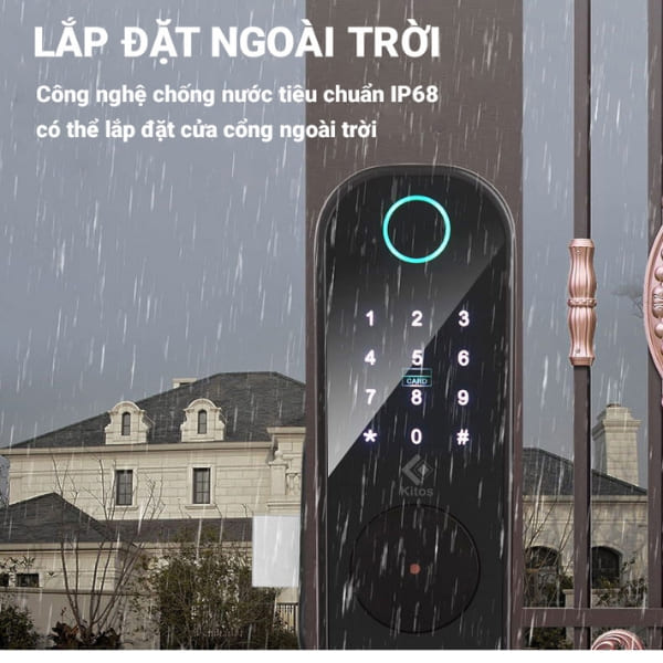 Khóa cửa cổng vân tay Kitos KT-DL03 Pro