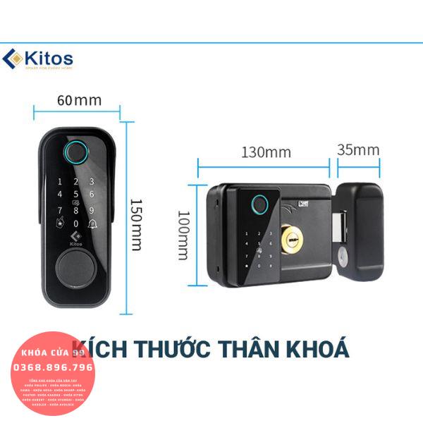 Khóa cửa cổng vân tay Kitos KT-DL04 Plus