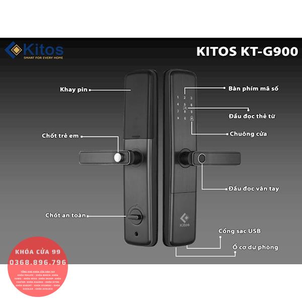 Khóa cửa vân tay cao cấp Kitos KT G900 Plus