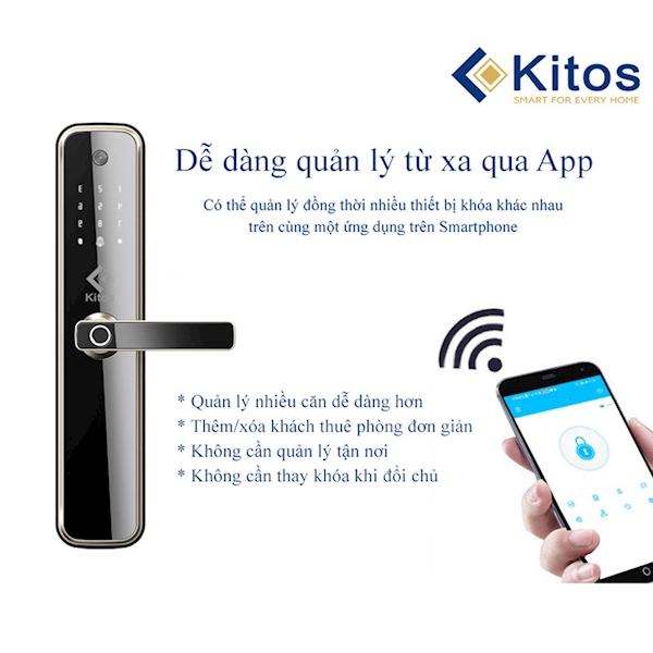 Khóa cửa vân tay cao cấp Kitos KT X3, Camera trên khóa