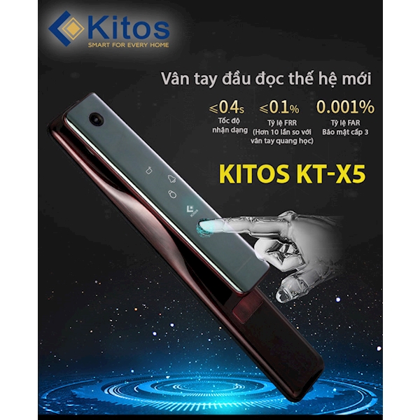Khóa cửa vân tay cao cấp Kitos KT X5