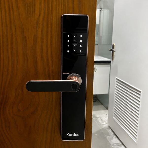 Khóa cửa vân tay Kardos SmartLock L8 Viền Đồng - bán chạy tại Khóa Cửa 99