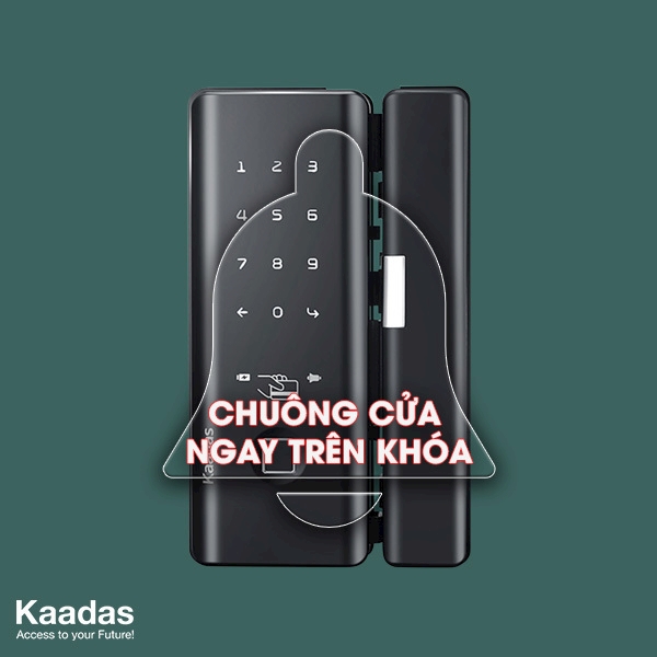 Khóa cửa kính vân tay Kaadas R8