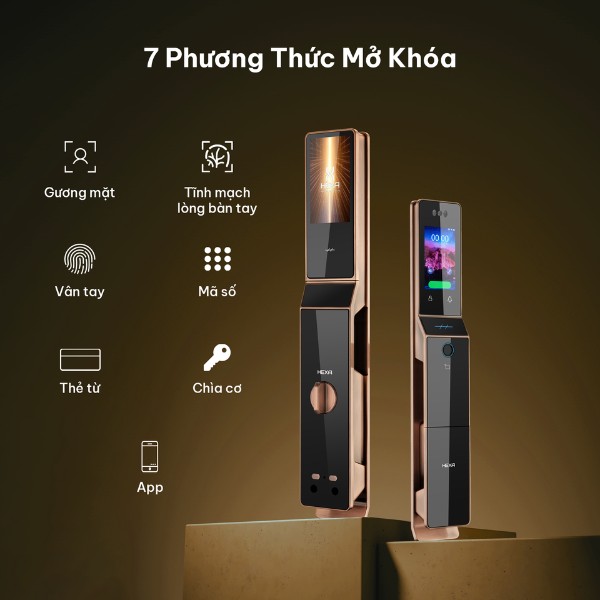 Khóa vân tay Hexa P100M Promax face 3D