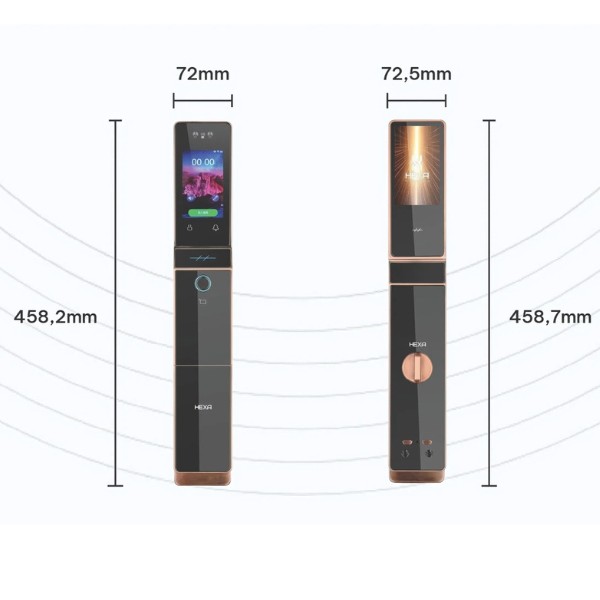 Khóa vân tay Hexa P100M Promax face 3D