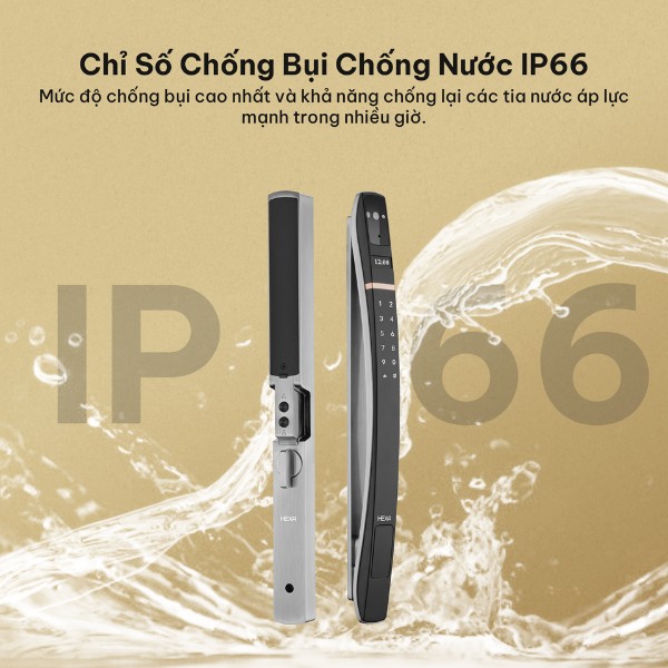 Khóa vân tay Hexa P300 cho cửa nhôm