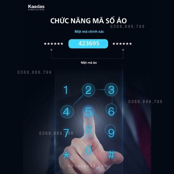 Khóa cửa nhôm Kaadas S10-5W