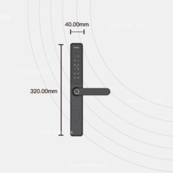 Khóa cửa nhôm Kaadas S10-5W